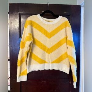 Nuuly Yellow Striped Sunlight Sweater